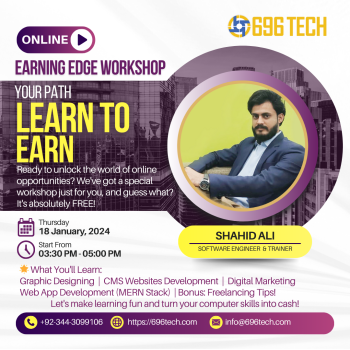 Learn to Earn Workshop by Shahid Ali